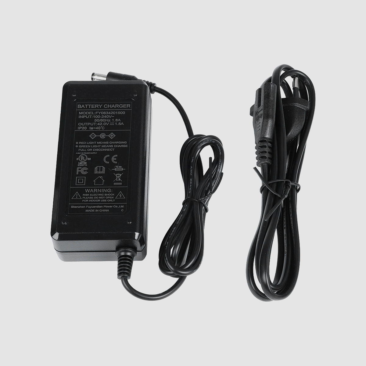 Oplader 42V 1,5A (Europese standaard)-E20